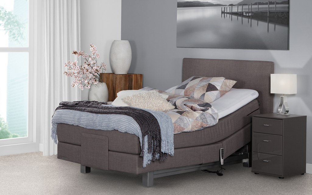 caresse 4600 comfort zijaanzicht hoofdeinde omhoog