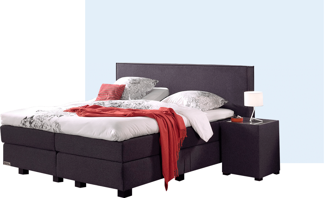 puur boxspring vrijstaand opgemaakt