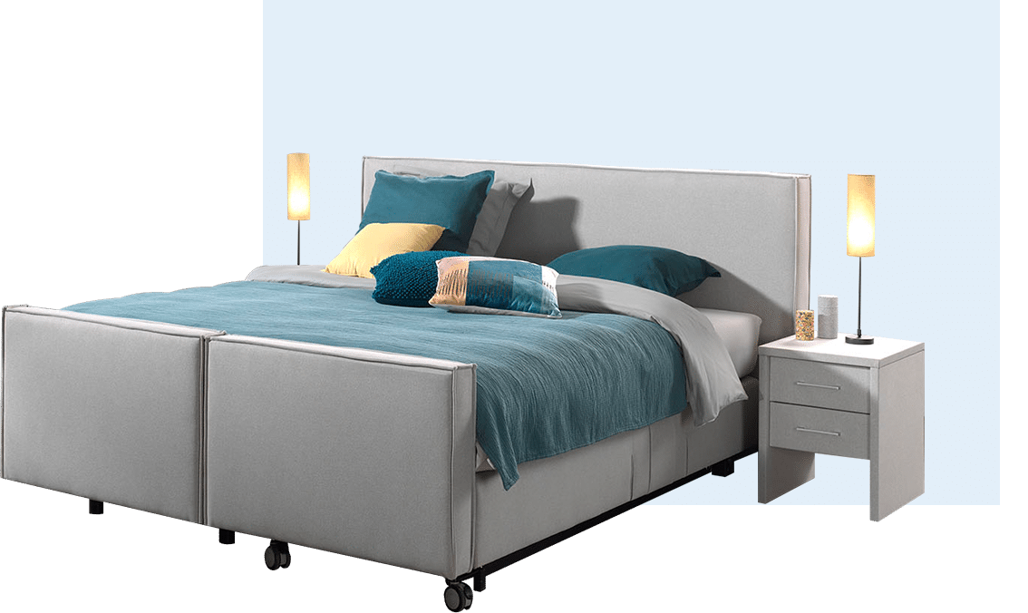 puur boxspring comfort vrijstaand opgemaakt